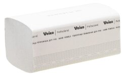 KV205 Бумажные полотенца в пачках Veiro Professional Comfort, 20 пач. х 200 л, 21 × 21.6 см, двухслойные, белые, 40 г/м²