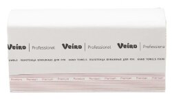 KV306 Бумажные полотенца в пачках Veiro Professional Premium, 20 пач. х 200 л, 21 × 21.6 см, двухслойные, белые, 40 г/м²