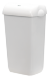 Корзина для мусора Veiro Professional MaxBIN, 2 ведра х 43 л, пластиковая белая, с крышкой