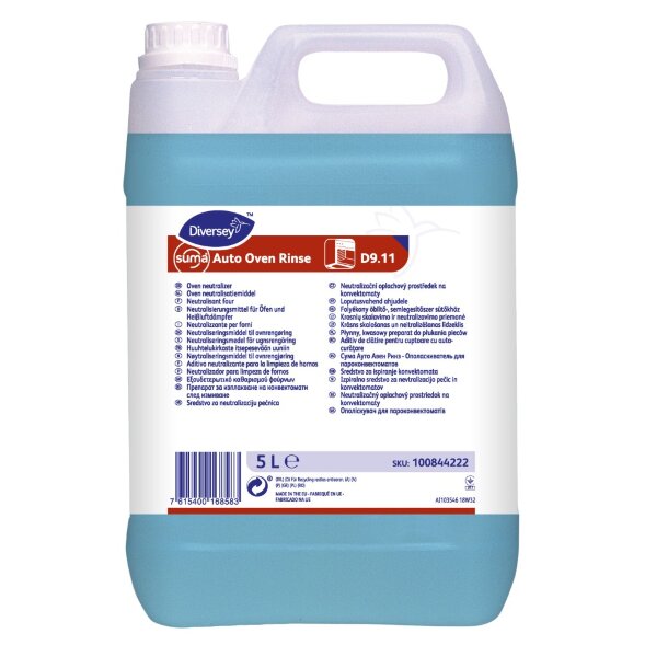 100844222 Средство Suma Auto Oven Rinse D9.11 для ополаскивания пароконвектоматов, 5 л