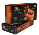 050NATRIX-OR Нескользящие нитриловые перчатки NATRIX JETA SAFETY, оранжевые, 50 шт