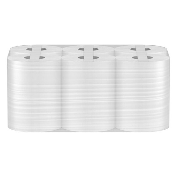 P32-80 Бумажные полотенца в рулонах Veiro Professional Lite, 6 рул. х 80 м, 25 × 20 см, двухслойные, белые, 34 г/м²