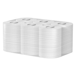 P32-80 Бумажные полотенца в рулонах Veiro Professional Lite, 6 рул. х 80 м, 25 × 20 см, двухслойные, белые, 34 г/м²