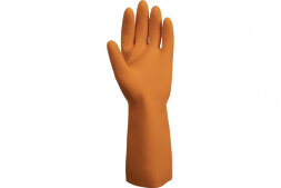 JCH-401 Химические перчатки из латекса Atom Comfort с хлопковым напылением JETA SAFETY