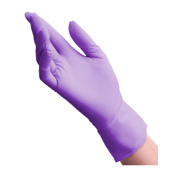 Перчатки медицинские нитриловые Benovy Nitrile MultiColor сиреневые