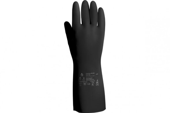 JCH-501 Химические перчатки из неопрена Atom Neo с хлопковым напылением JETA SAFETY