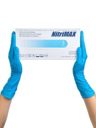 Archdale перчатки нитриловые NitriMAX B188 голубые, удлиненные, нестерильные, 25 пар, РУ