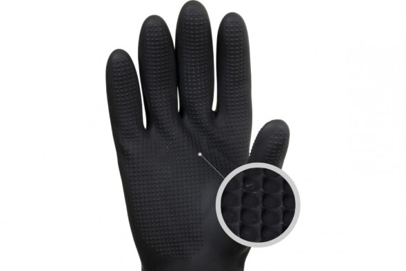 JCH-601 Химические перчатки из латекса Acid КЩС-2 JETA SAFETY