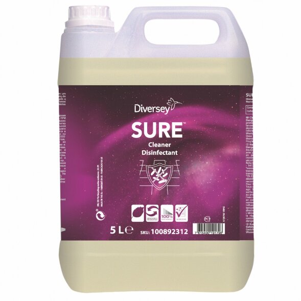 100892312 Средство SURE Cleaner Disinfectant дезинфицирующее с моющим эффектом, 5 л