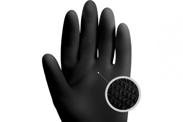 JCH-701 Химические перчатки из латекса Acid Pro КЩС-1 JETA SAFETY