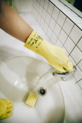 JL711 Химические перчатки из латекса Atom Universal с хлопковым напылением JETA SAFETY