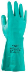 JN711 Химические перчатки из нитрила Atom Oil с хлопковым напылением JETA SAFETY