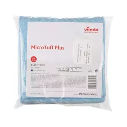 169918 Салфетка МикроТафф Плюс Vileda Professional, 38 х 38 см, синяя, 5 шт