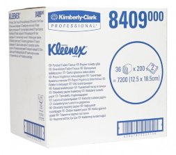 8408 Туалетная бумага Kleenex Ultra, 36 пач. х 200 л, 18.6 × 11 см, двухслойная, белая, 34 г/м²