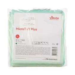 169921 Салфетка МикроТафф Плюс Vileda Professional, 38 х 38 см, зеленая, 5 шт