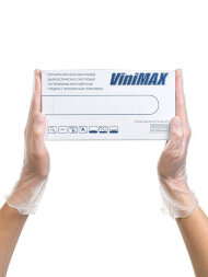 Archdale перчатки смотровые ViniMAX B395, виниловые, бесцветные, 50 пар