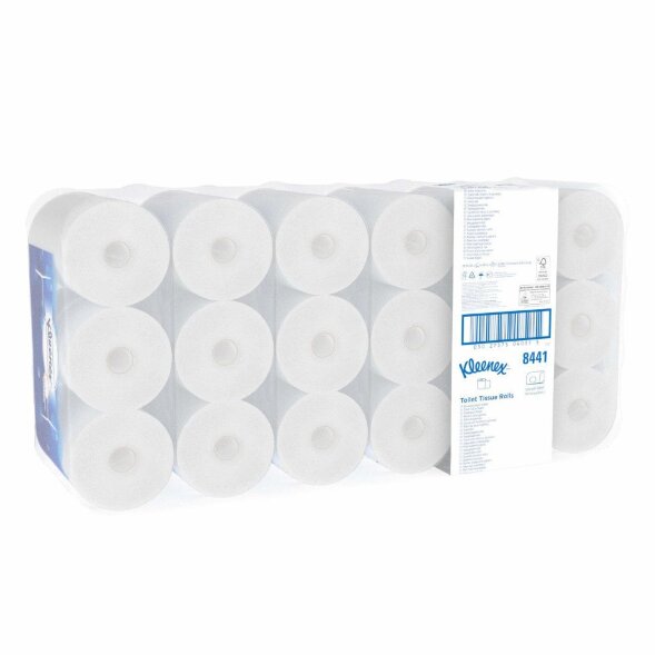 8441 Туалетная бумага Kleenex, 36 рул. х 72 м, 12 × 9.5 см, двухслойная, белая, 32 г/м²