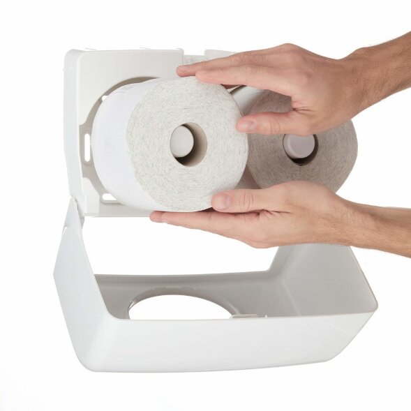 8441 Туалетная бумага Kleenex, 36 рул. х 72 м, 12 × 9.5 см, двухслойная, белая, 32 г/м²