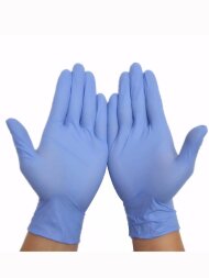 Ecolat перчатки нитриловые MED CH3037 4U, сиреневые, нестерильные, РУ
