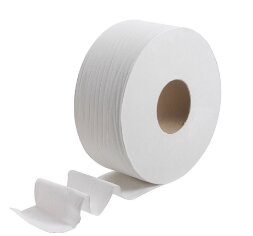 8570 Туалетная бумага Kleenex Jumbo Roll, 6 рул. x 190 м, 38 × 9 см, двухслойная, белая, 34 г/м²