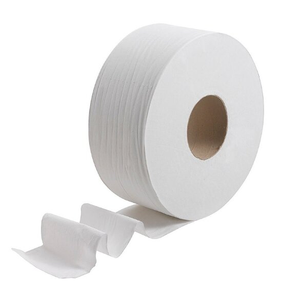 8570 Туалетная бумага Kleenex Jumbo Roll, 6 рул. x 190 м, 38 × 9 см, двухслойная, белая, 34 г/м²