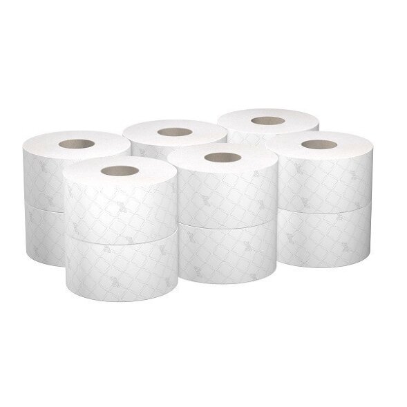8591 Туалетная бумага Scott Control, 12 рул. х 204 м, 24.5 × 10.6 см, двухслойная, белая, 30 г/м²