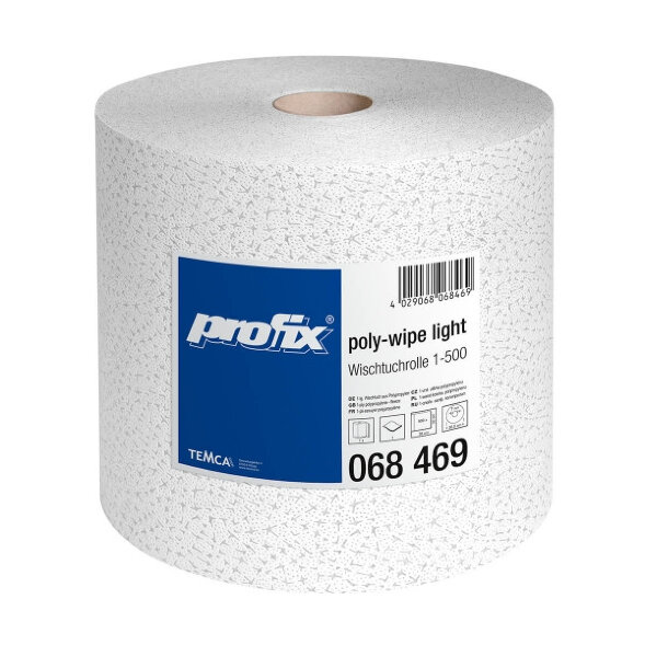 Протирочный материал в рулонах Profix Poly-Wipe Light белый (1 рул х 500 л)