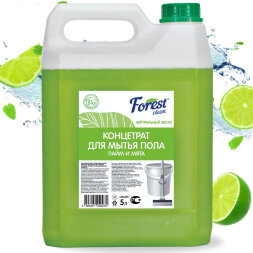 Средство для мытья пола Forest Clean Лайм и мята (канистра 5 л)