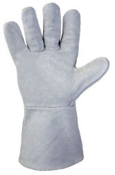 JWK101-XL Перчатки сварщика Light с крагой из спилковой кожи без подкладки JETA SAFETY