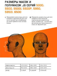 6950 Полнолицевая маска с защитным покрытием линзы ChemShield (байонет) JETA SAFETY
