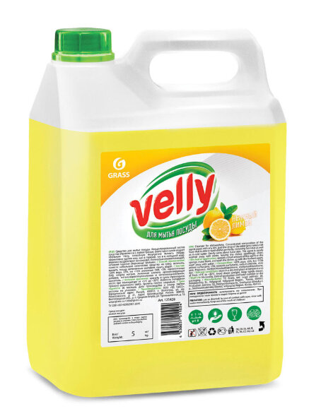 Средство для мытья посуды Grass Velly лимон (канистра 5 л)