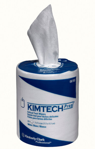 61930 Протирочный материал в рулонах с центральной подачей Kimberly-Clark Kimtech Prep белый (6 рулонов по 225 листов)