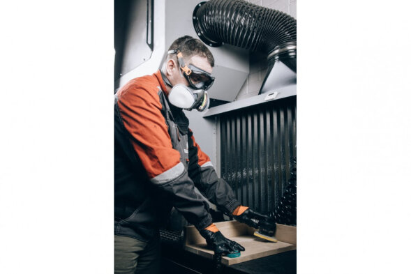 9500-L Полумаска фильтрующая с интегрированными очками Air Optics JETA SAFETY, размер L