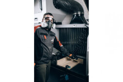 9500-L Полумаска фильтрующая с интегрированными очками Air Optics JETA SAFETY, размер L
