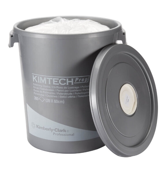 7213 Полировочные салфетки в рулонах Kimberly-Clark Kimtech Cloth (блок 300 листов + ведро)