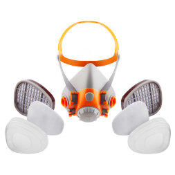 Полумаска для защиты дыхания Jeta Safety J-SET из силикона, размер L, фильтры 6500К-L