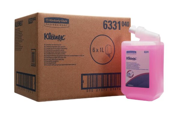 6331 Жидкое мыло Kleenex Everyday Use в кассетах, 6 кассет х 1 л, лосьон для рук