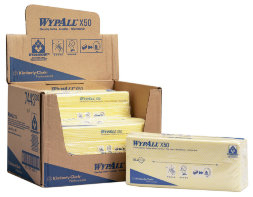 7443 Протирочный материал в пачках WypAll X50 жёлтый (6 пачек по 50 листов)