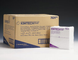 7624 Протирочный материал в пачках Kimtech Pure безворсовый (12 пачек по 35 листов)