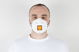 JM-9322 Полумаска противоаэрозольная Micron FLEX JETA SAFETY с клапаном, трехпанельная