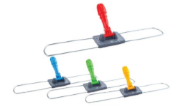 NT182-Y Держатель мопов рамочный, 60х10 см, металл, серый, желтый A-VM