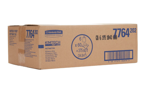 7764 Протирочные салфетки в рулонах Kimtech Wettask SXX (6 рулонов по 60 листов)