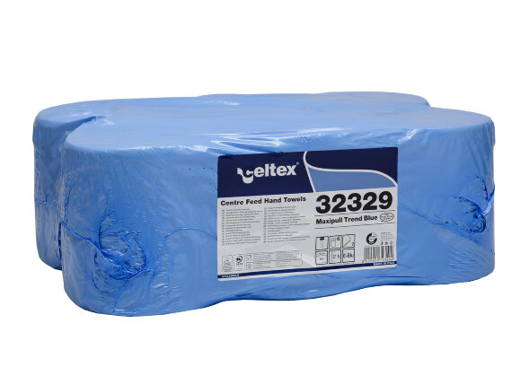 С32329 Бумажные полотенца Celtex, 20 х 24 см, двухслойные, голубые, 6 рулонов х 450 листов