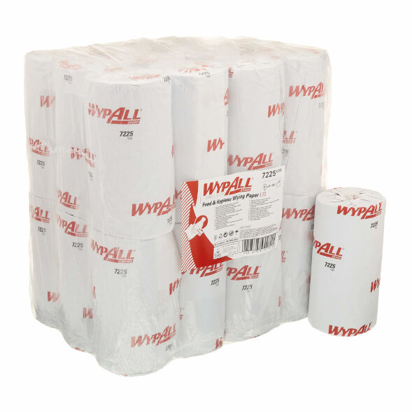 7225 Протирочный материал в рулонах WypAll L10 голубой однослойный (24 рулона по 165 листов)