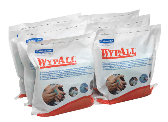 7776 Чистящие салфетки WypAll Cleaning Wipes сменный блок (6 блоков по 75 листов)