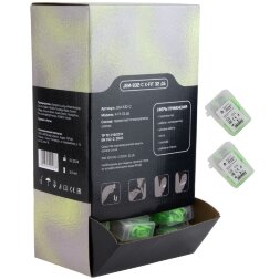 JEM-832-C Беруши многоразовые из термопластичной резины X-Fit JETA SAFETY, 32дБ с соединительным шнуром в боксе (100 пар)