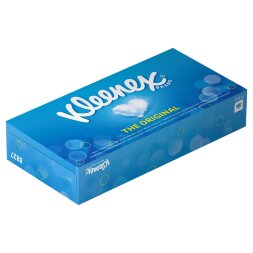 8827 Салфетки косметические для лица Kleenex, 24 кор. х 100 л, 20 × 20.6 см, 2-х слойные, белые