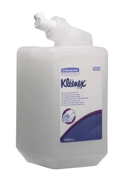 6332 Гель для душа и шампунь в кассетах Kleenex, 6 кассет по 1 л