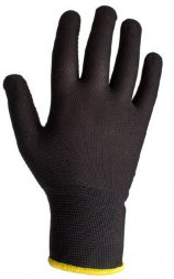 JS011pb Легкие бесшовные трикотажные перчатки из полиэстера JETA SAFETY, черные