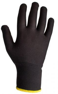 JS011pb Легкие бесшовные трикотажные перчатки из полиэстера JETA SAFETY, черные